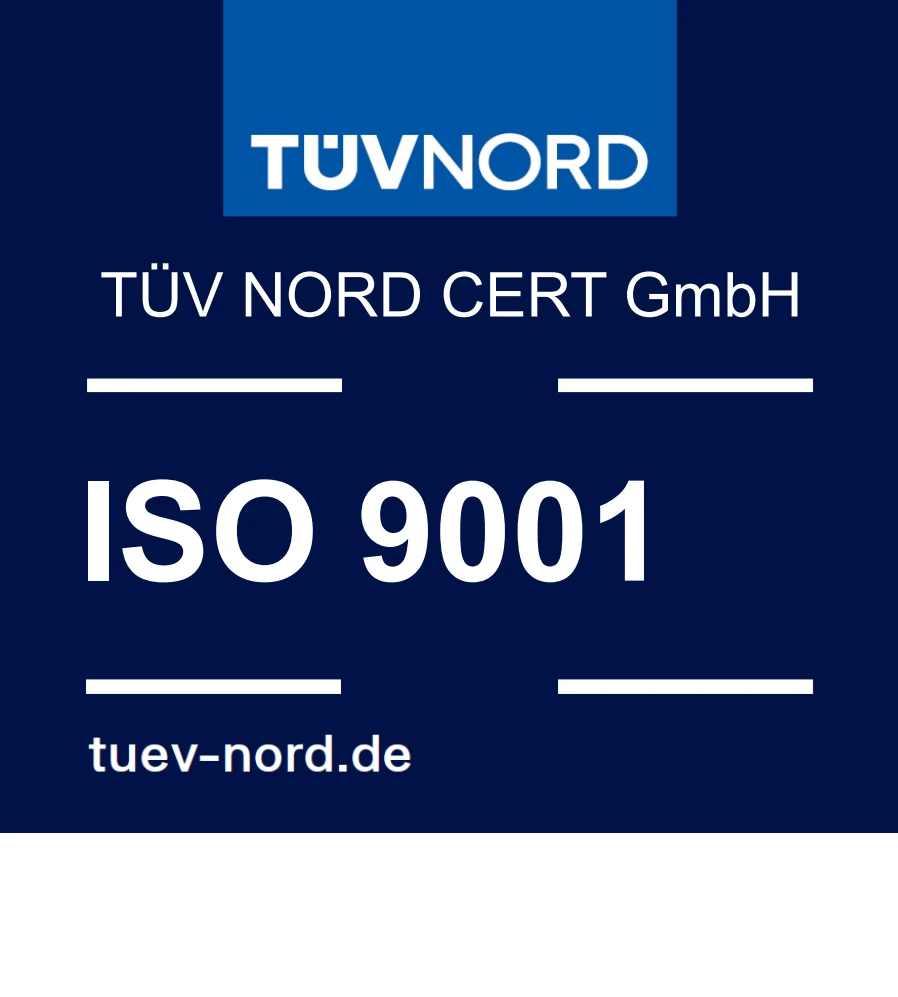 TUV NORD CERT - ISO 9001 certified